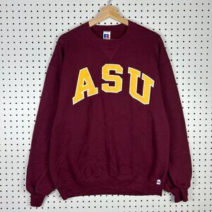 ASU‎ Arizona State Crewneck Large Vintage 90s USA Russell Athletic Sweatshirt